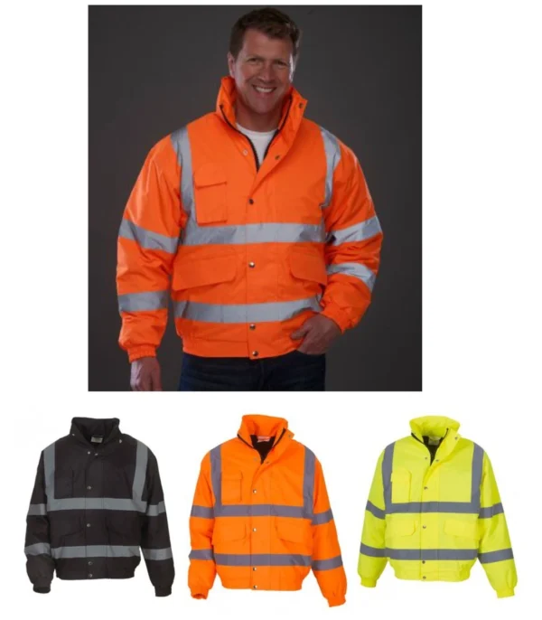 Yoko YK200 Hi Vis Classic Bomber Jacket